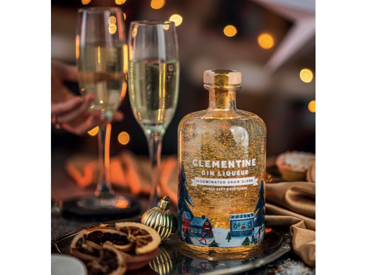 CHRISTMAS SNOW GLOBE CLEMENTINE GIN LIKEUR